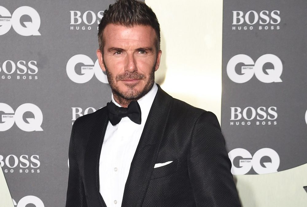 David Beckham überrascht Marc Anthony auf dem Walk of Fame