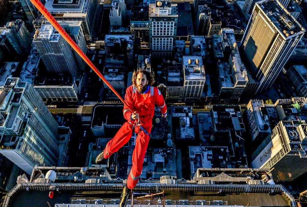 Jared Leto klettert auf die Spitze des Empire State Buildings