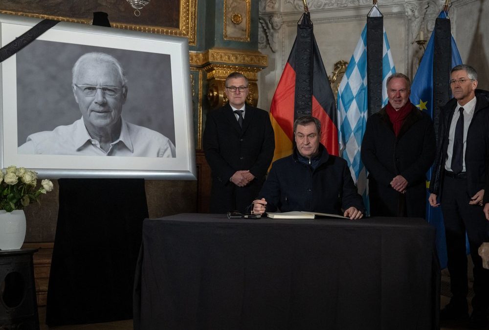 Markus Söder nimmt Abschied von Franz Beckenbauer