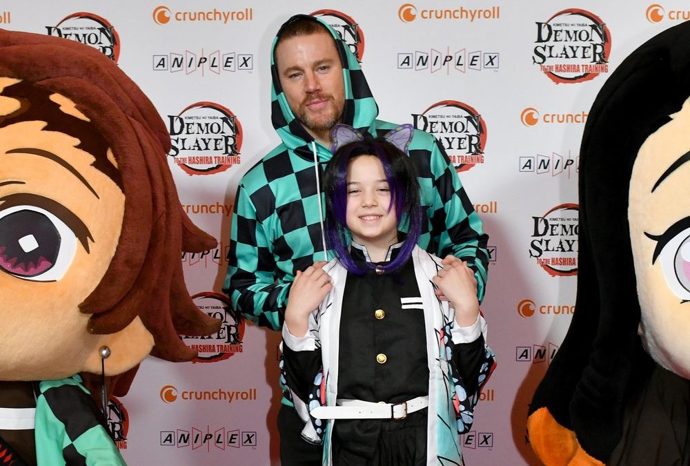 Im Anime-Look: Channing Tatum mit Tochter Everly auf dem roten Teppich