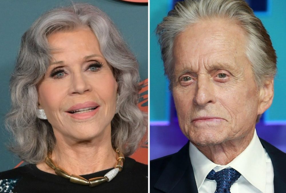 Michael Douglas und Jane Fonda: Protestaktion vor Oscarverleihung