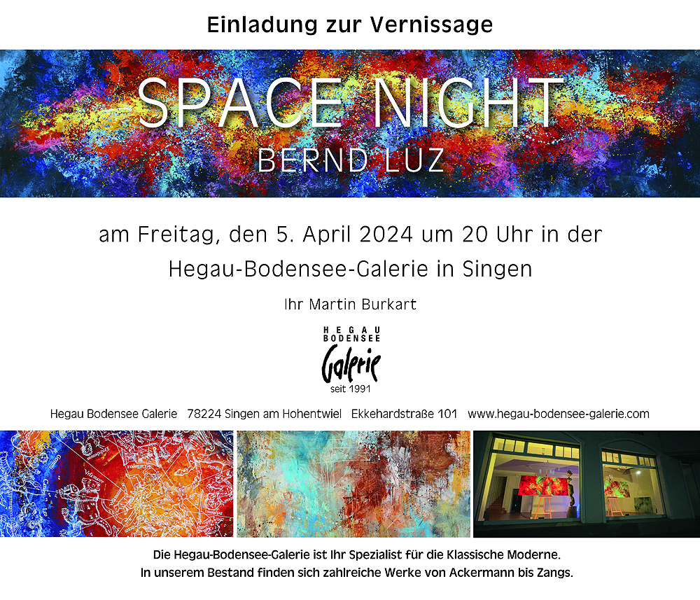 BERND LUZ – Kunstausstellung Space Night