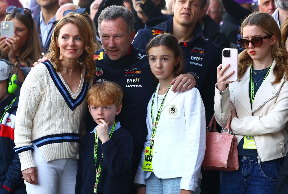 Formel-1-Familienausflug: Geri Halliwell unterstützt Christian Horner