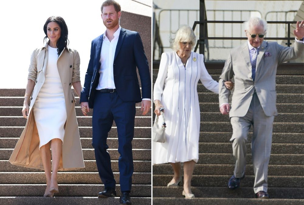 Wie Harry und Meghan: Charles und Camilla vor dem Opernhaus von Sydney