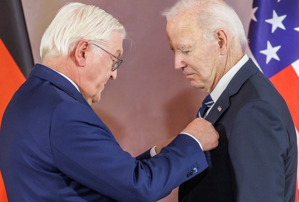 Joe Biden in Berlin: Steinmeier ehrt ihn mit besonderer Auszeichnung