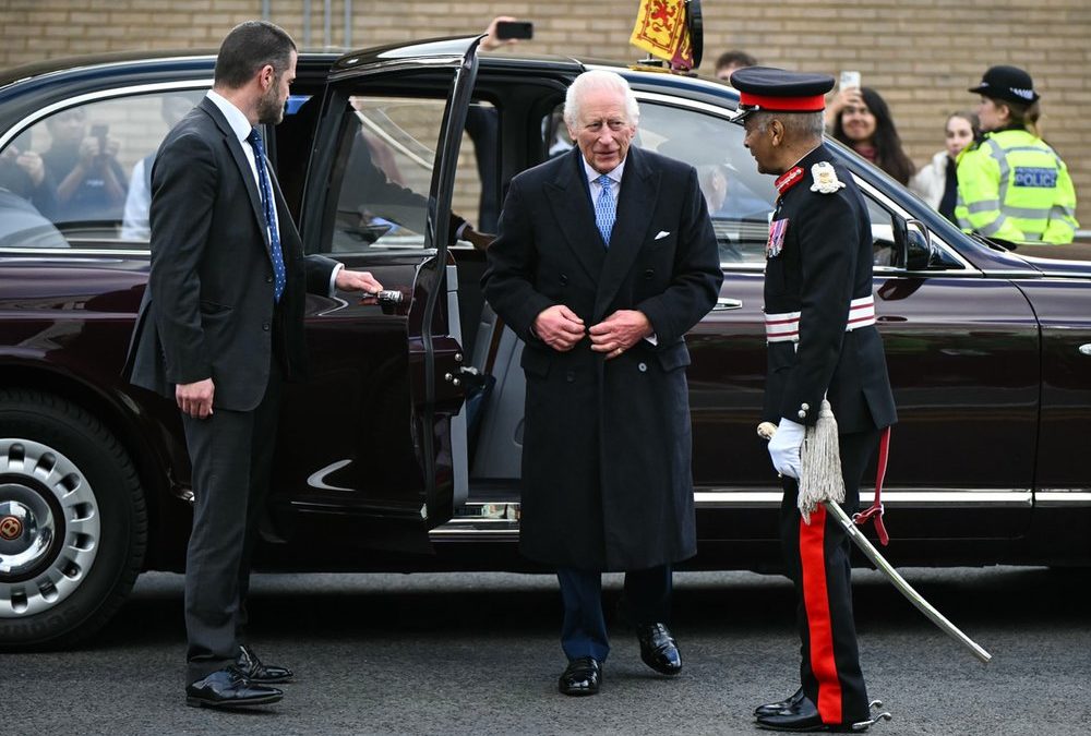 Arbeiten am Geburtstag: König Charles gut gelaunt in London