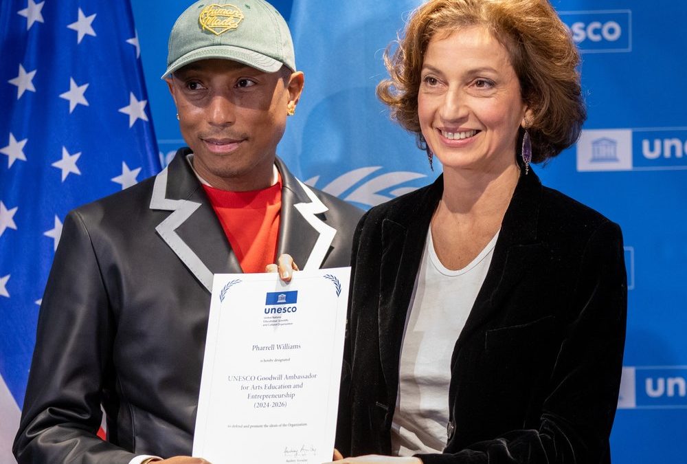 Pharrell Williams ist neuer Goodwill-Botschafter der UNESCO