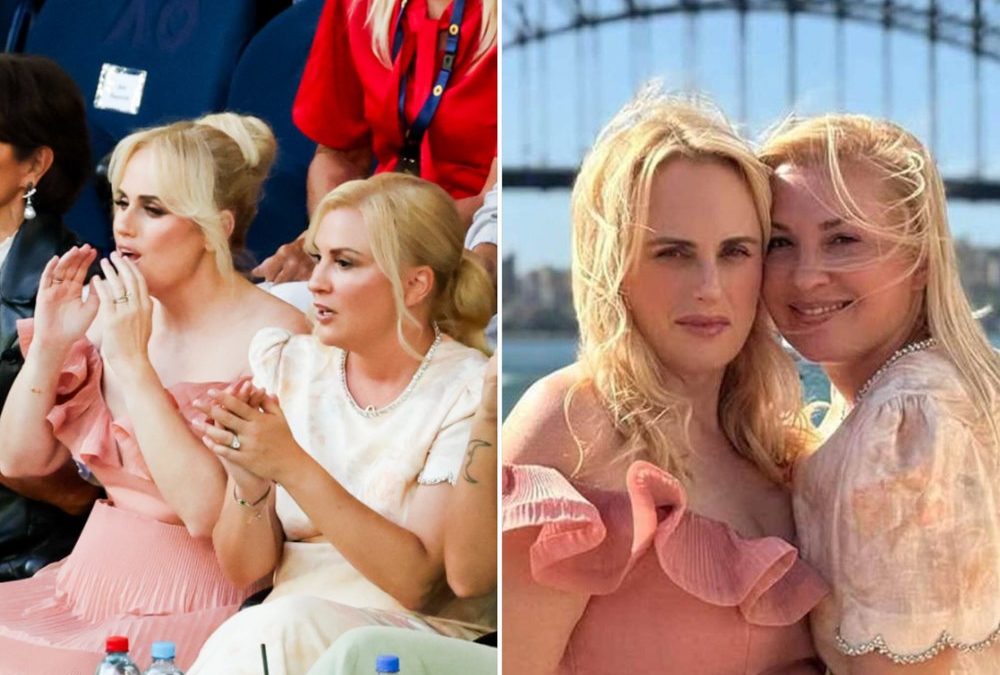 Rebel Wilson und Ehefrau besuchen Australian Open in Hochzeitskleidern
