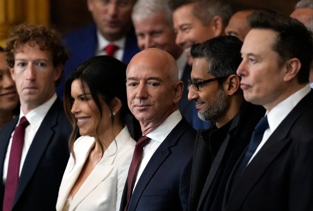 Amtseinführung von Trump: Tech-Milliardäre stehen Spalier