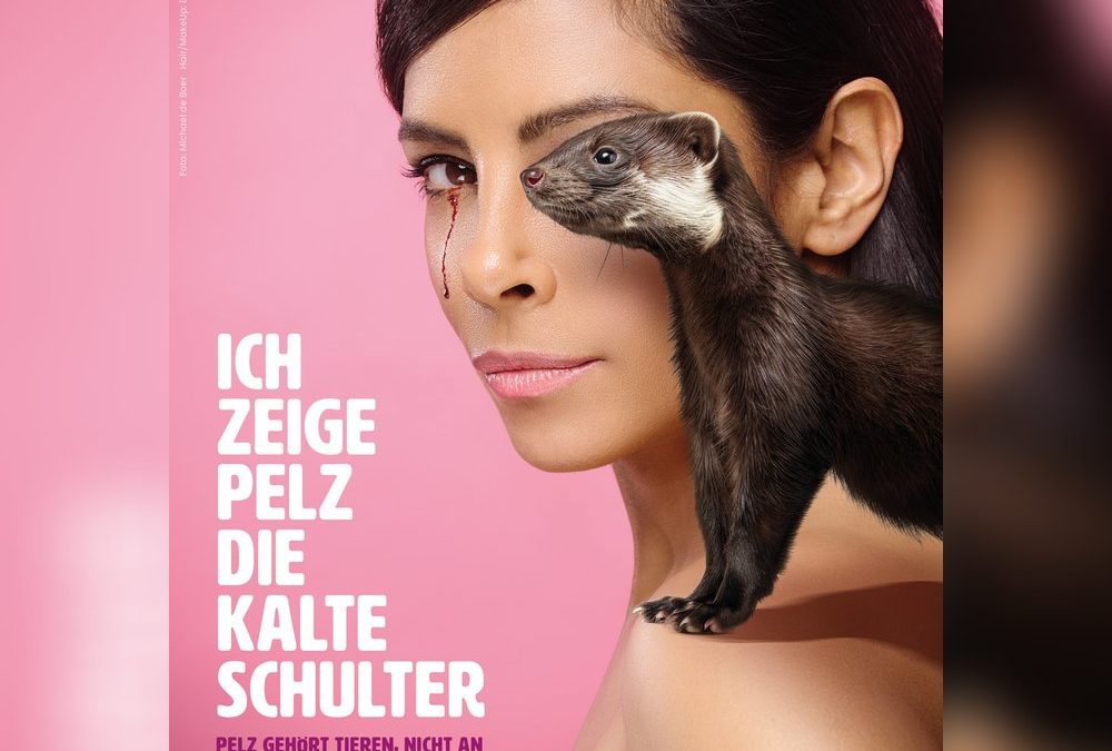 Collien Ulmen-Fernandes: Mit blutigem Auge gegen die Pelzindustrie