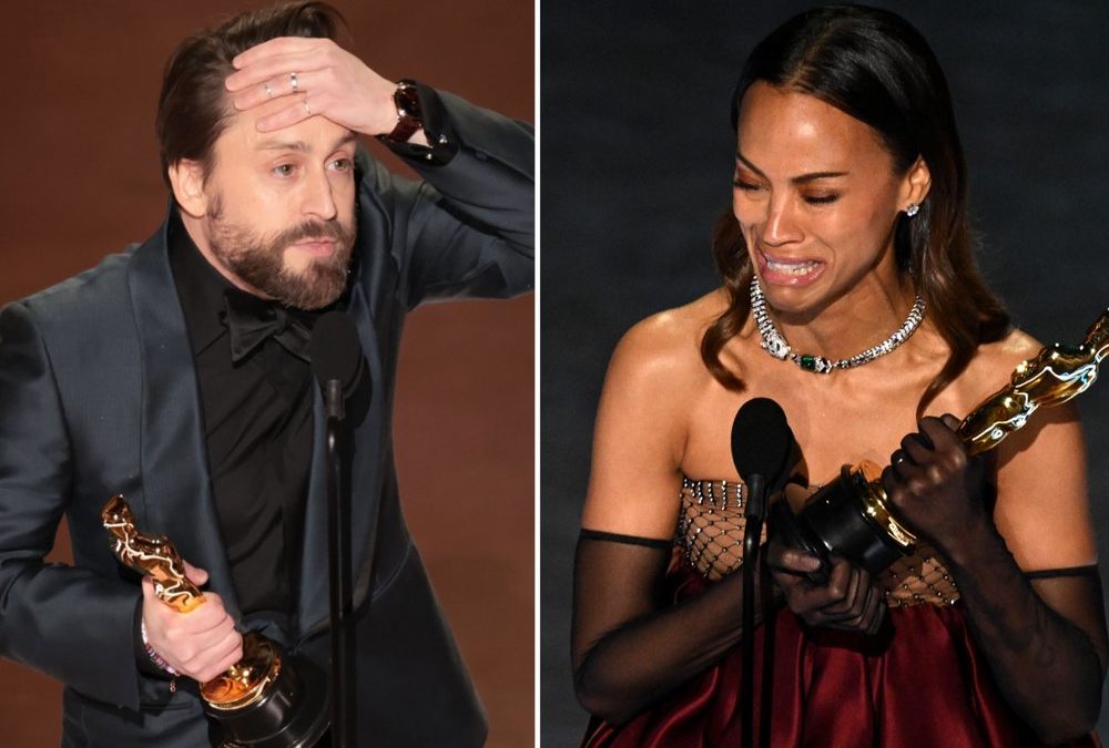 Nebendarsteller-Oscars: Kieran Culkin und Zoë Saldaña triumphieren