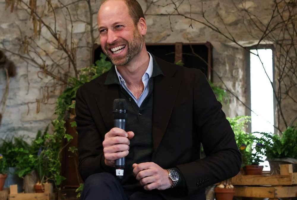 Prinz William besucht junge Bauern und TV-Persönlichkeit