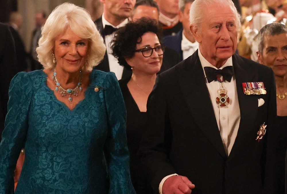 König Charles und Camilla: Glamouröses Staatsbankett an Hochzeitstag