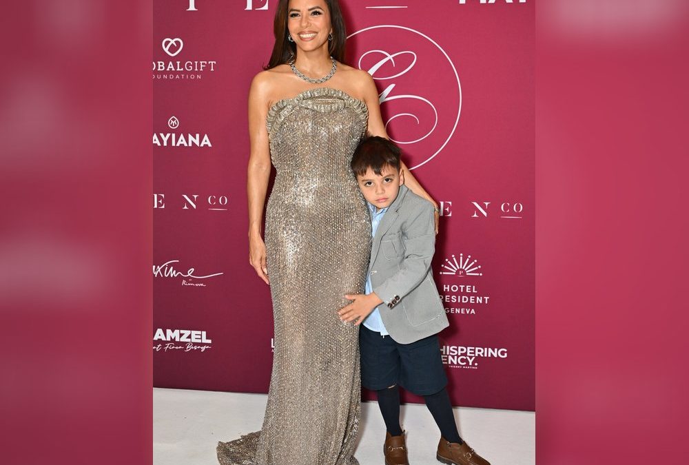 Glamour-Auftritt von Eva Longoria und ihrem kleinen Sohn
