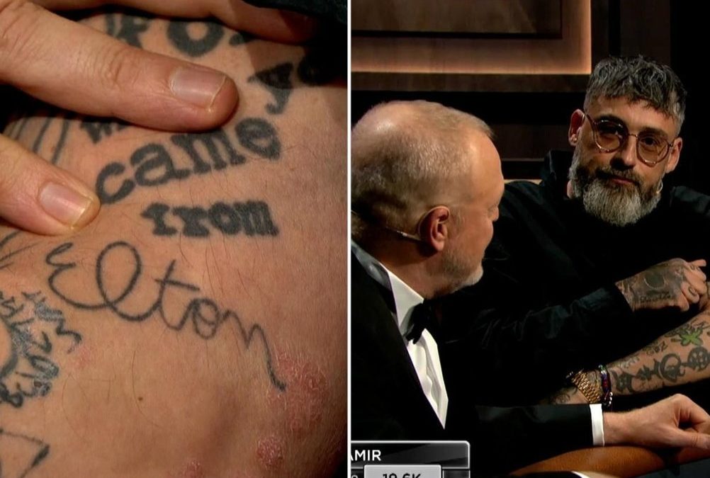 Nach verlorener Wette: Rapper Sido zeigt sein Elton-Tattoo
