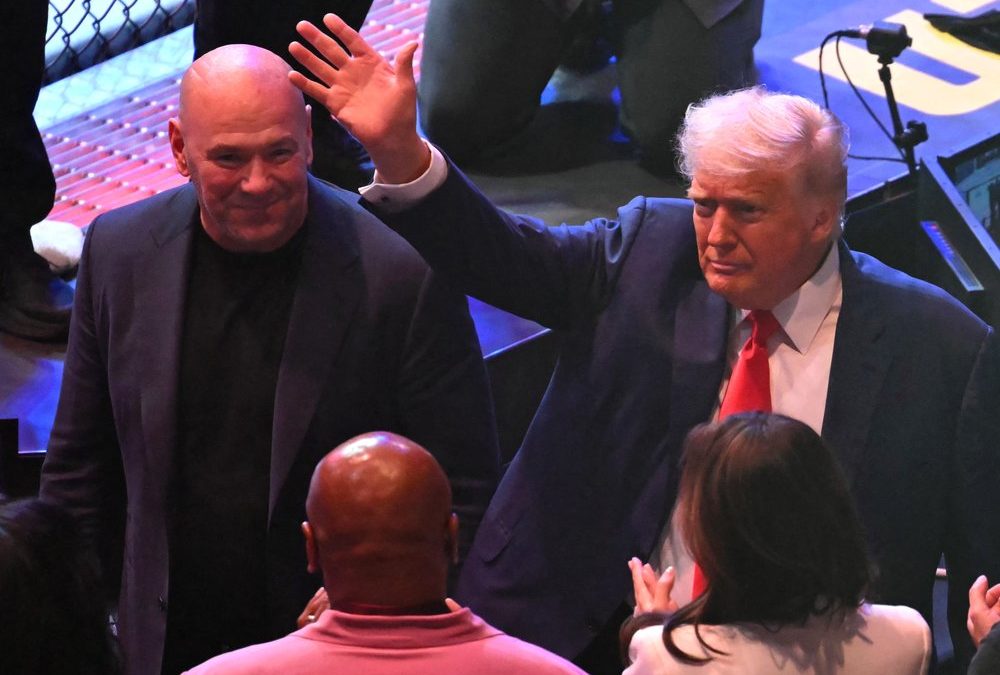 Donald Trump: US-Präsident diesmal ohne Elon Musk bei UFC-Event