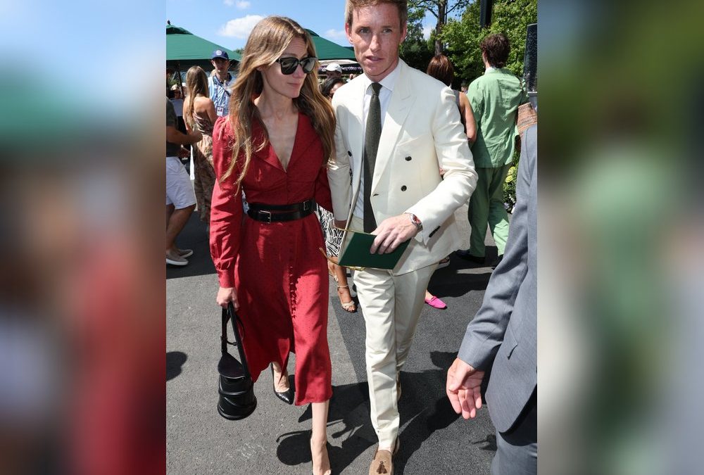 Erster Wimbledon-Tag: Eddie Redmayne und seine Frau im eleganten Look
