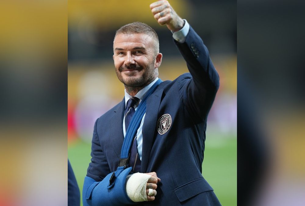 Raus aus der Klinik: David Beckham zeigt sich mit Armschlinge