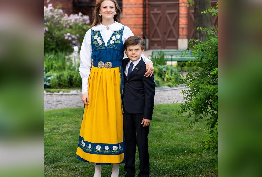 Prinzessin Estelle und Prinz Oscar grüßen zum Nationalfeiertag
