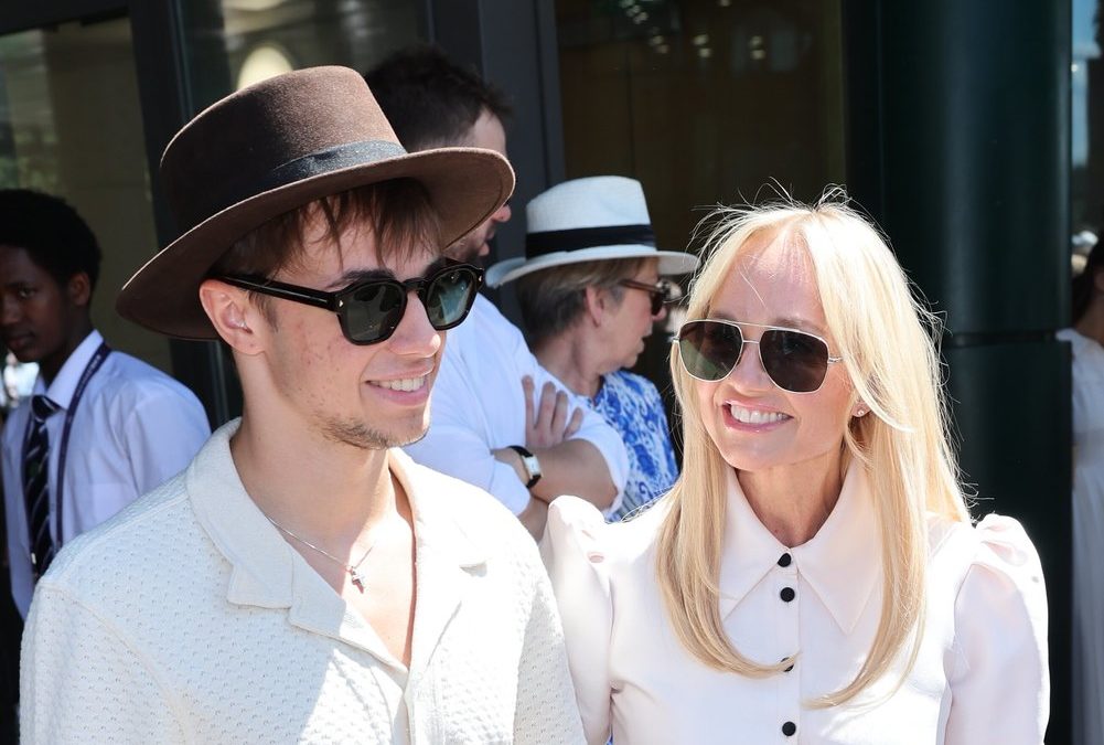 Spice Girl Emma Bunton besucht Wimbledon mit Sohn Beau