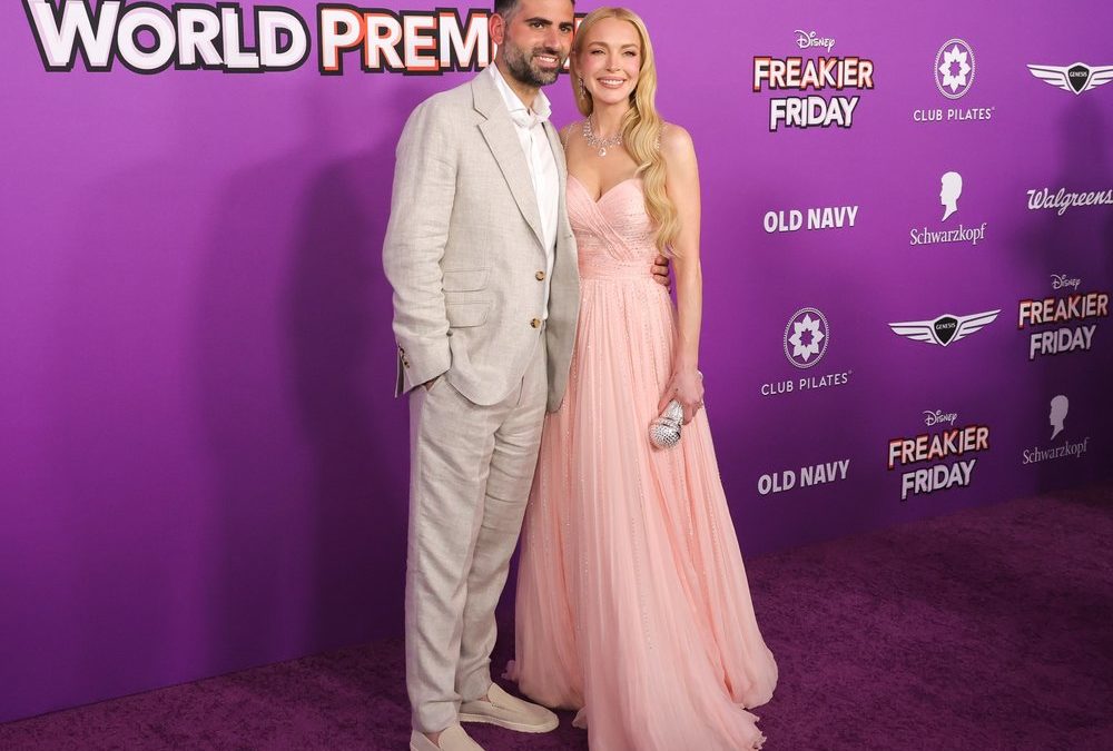 „Freakier Friday“-Premiere: Lindsay Lohan strahlt neben ihrem Ehemann
