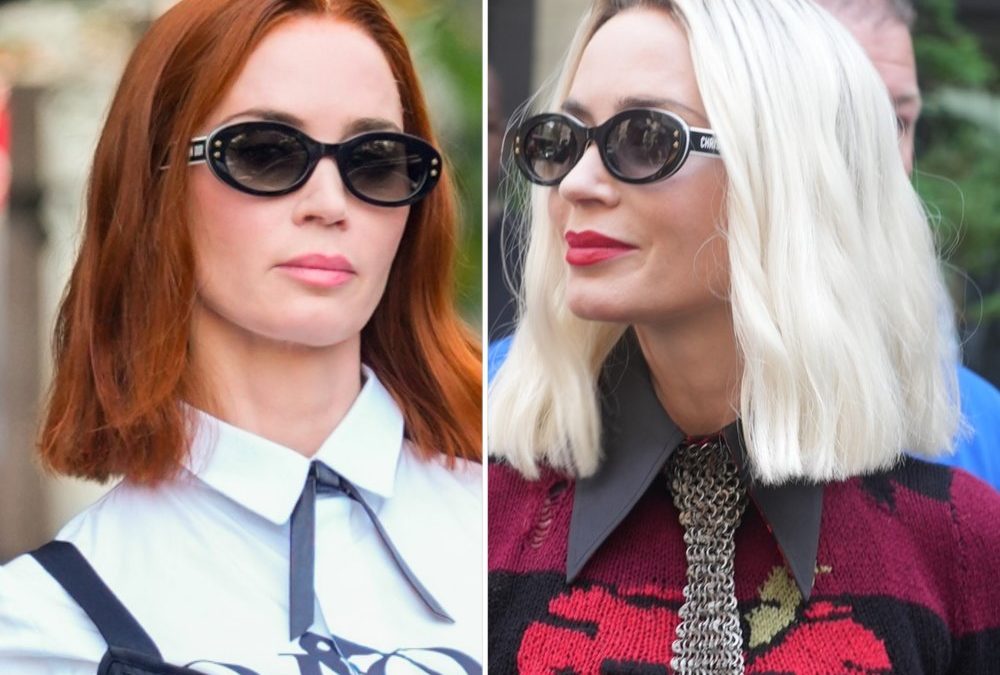 „Der Teufel trägt Prada 2“: Emily Blunt zeigt Platinblond-Look am Set