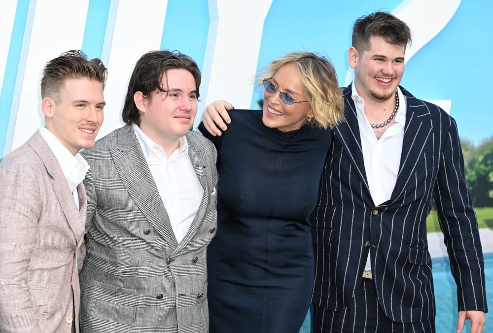 Seltener Auftritt von Sharon Stone mit ihren Söhnen
