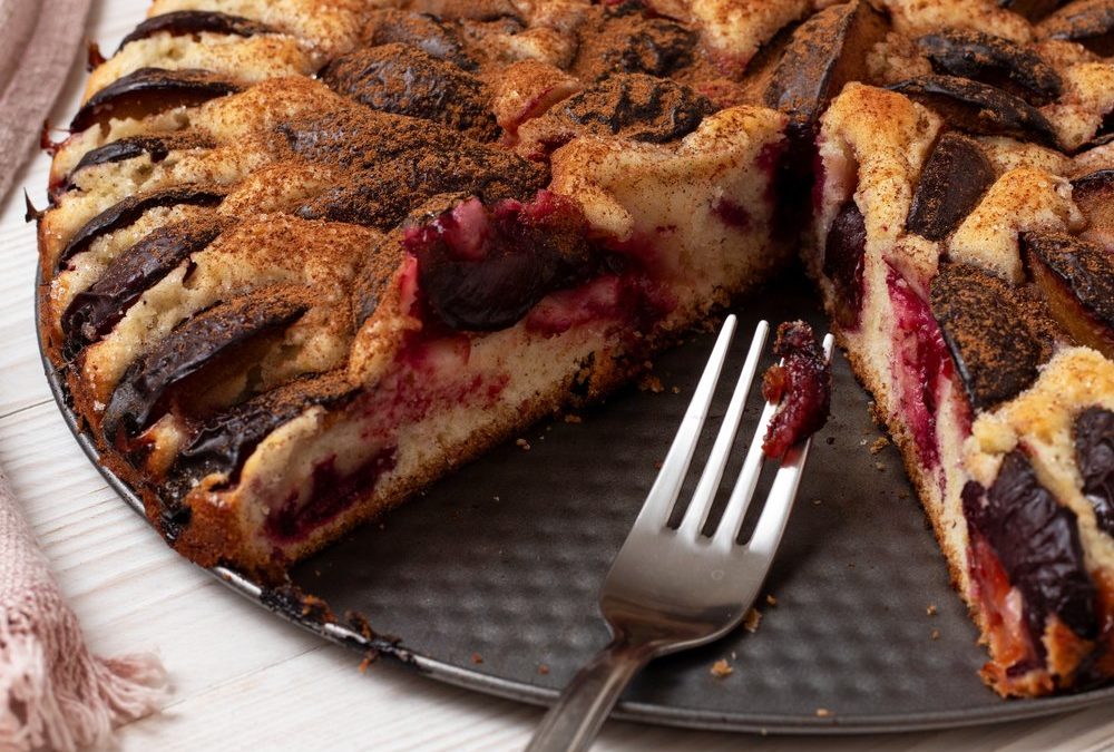 Pflaumenkuchen mit lockerem Rührteig