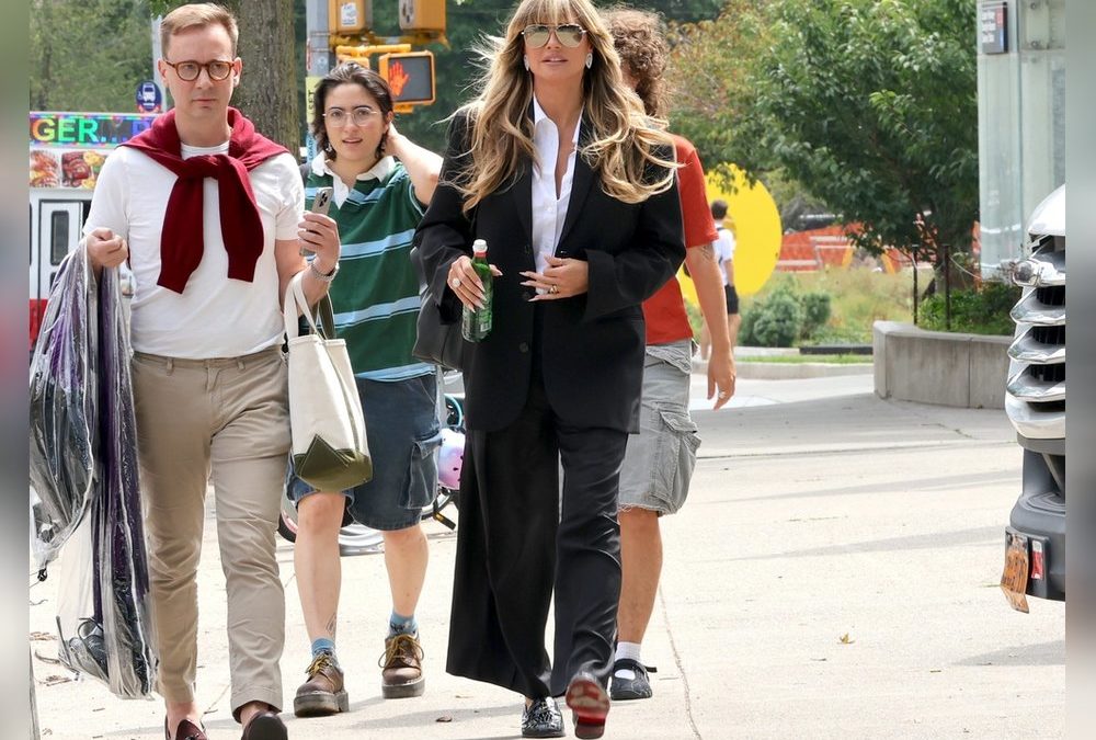 Heidi Klum am Set von „Der Teufel trägt Prada 2“ gesichtet