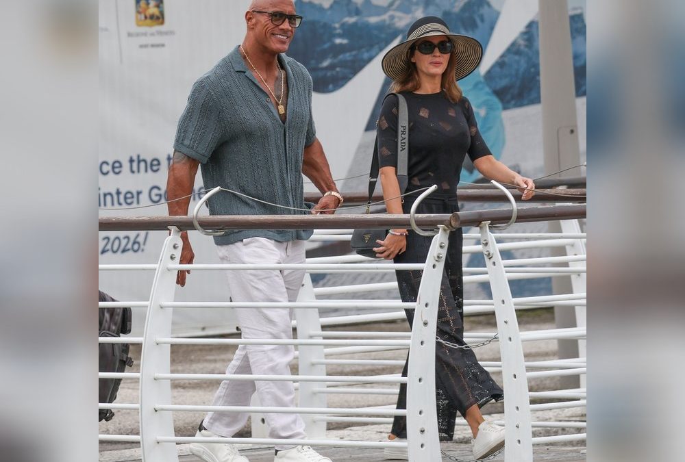 Emily Blunt und Dwayne Johnson zeigen sich in Venedig