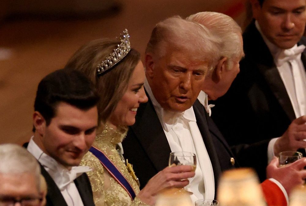 Donald Trump und das Staatsbankett neben der „wunderschönen“ Kate