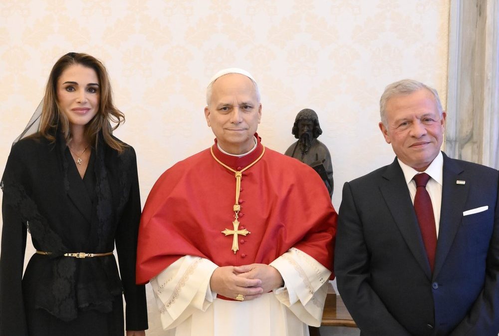 Papst Leo XIV. empfängt Abdullah II. und Rania von Jordanien