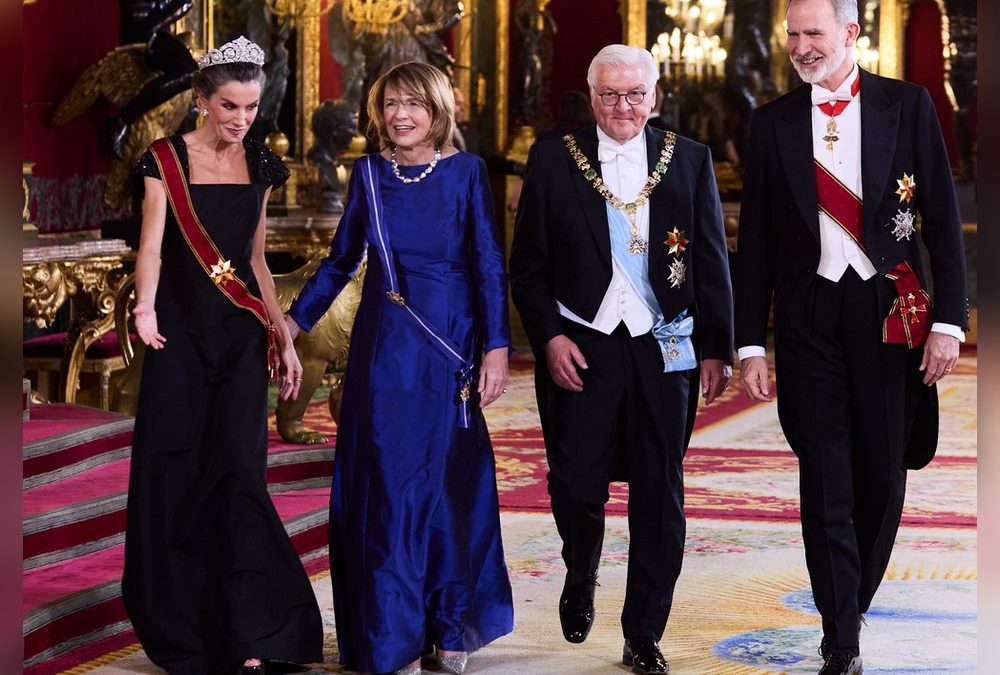 Prunkvolles Galadinner für die Steinmeiers beim spanischen Königspaar