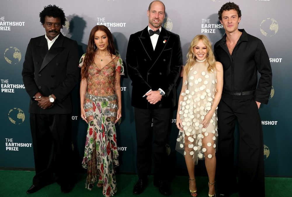 „Earthshot Prize“: William feiert mit Kylie Minogue und Shawn Mendes