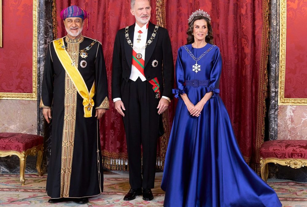 Felipe und Letizia feiern Galadinner mit dem Sultan von Oman