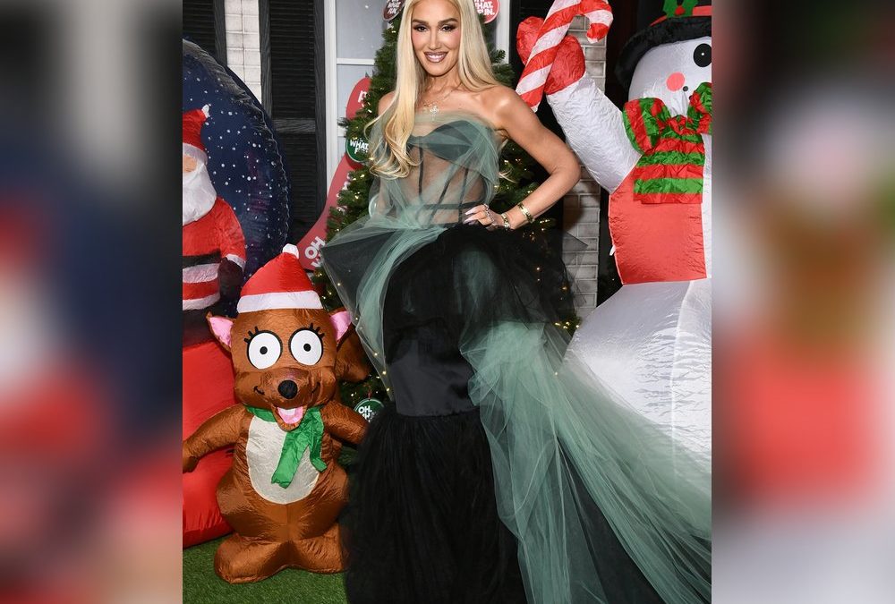 US-Star Gwen Stefani allein auf dem Red Carpet