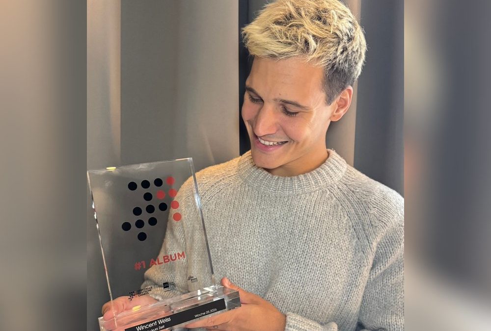 Wincent Weiss feiert mit „Hast du kurz Zeit“ drittes Nummer-eins-Album
