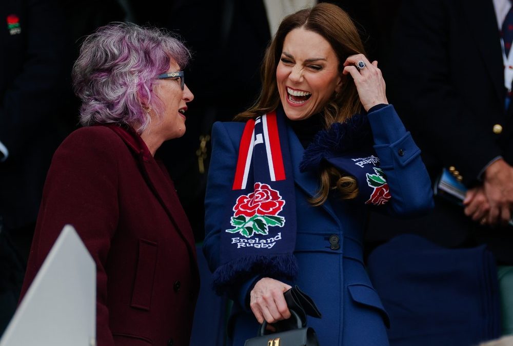 Während Chaos um Andrew: Prinzessin Kate strahlt bei Rugby-Spiel