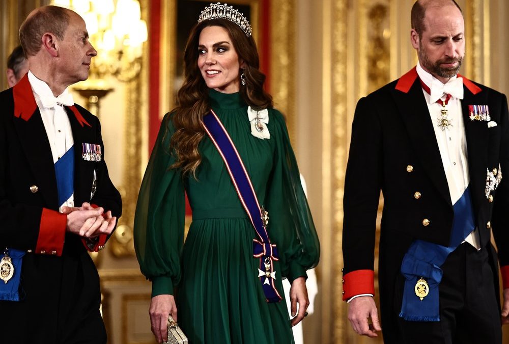 Prinzessin Kate: Wow-Auftritt mit Tiara bei Staatsbankett