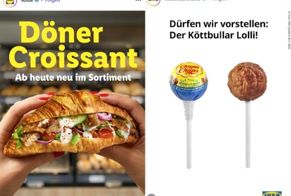 Döner-Croissant und Köttbullar-Lolli: Aprilscherz oder echte Ansage?