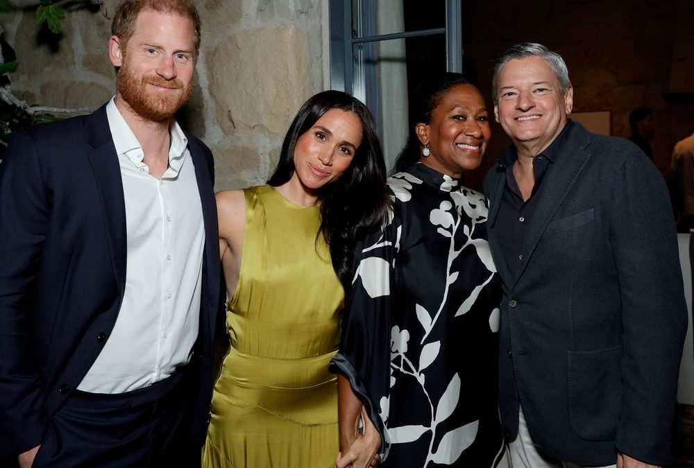 Prinz Harry und Herzogin Meghan feiern mit Netflix-Chef Ted Sarandos