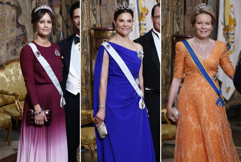 Bunt für Carl Gustaf: Royals setzen beim Staatsdinner auf Farbe