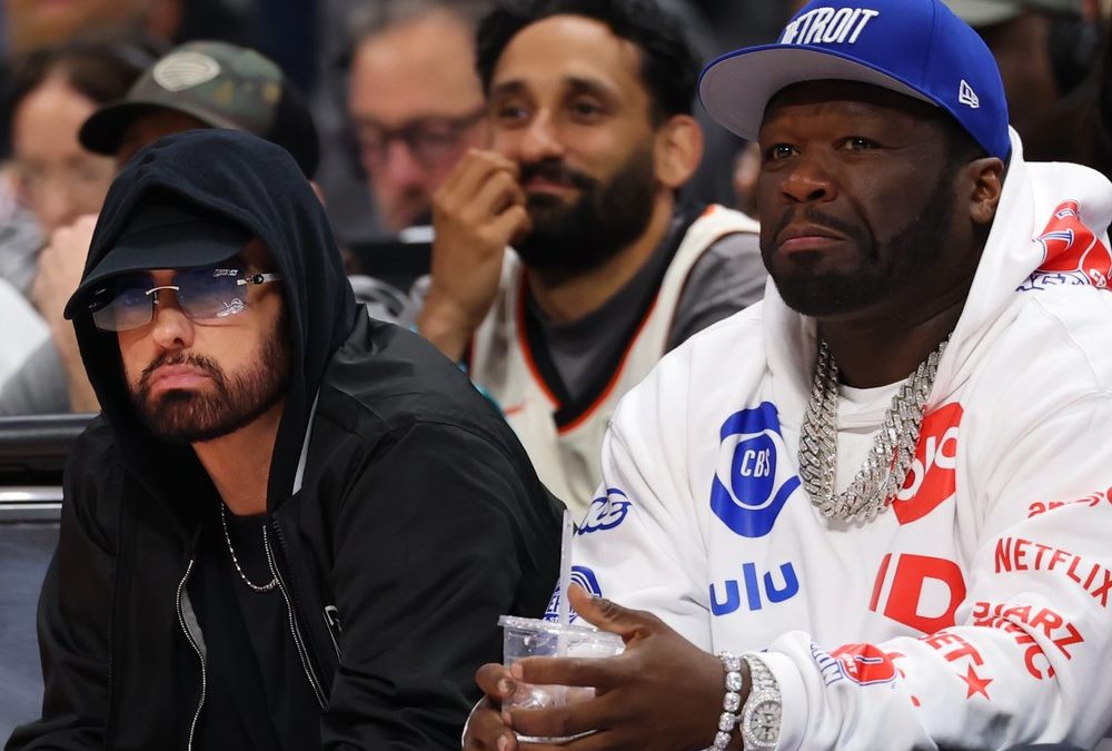 Beim Basketball: 50 Cent und Eminem feiern Reunion in Detroit