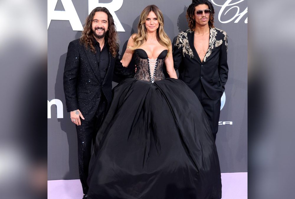 Heidi Klum, Sohn Henry und Ehemann Tom begeistern bei amfAR Gala