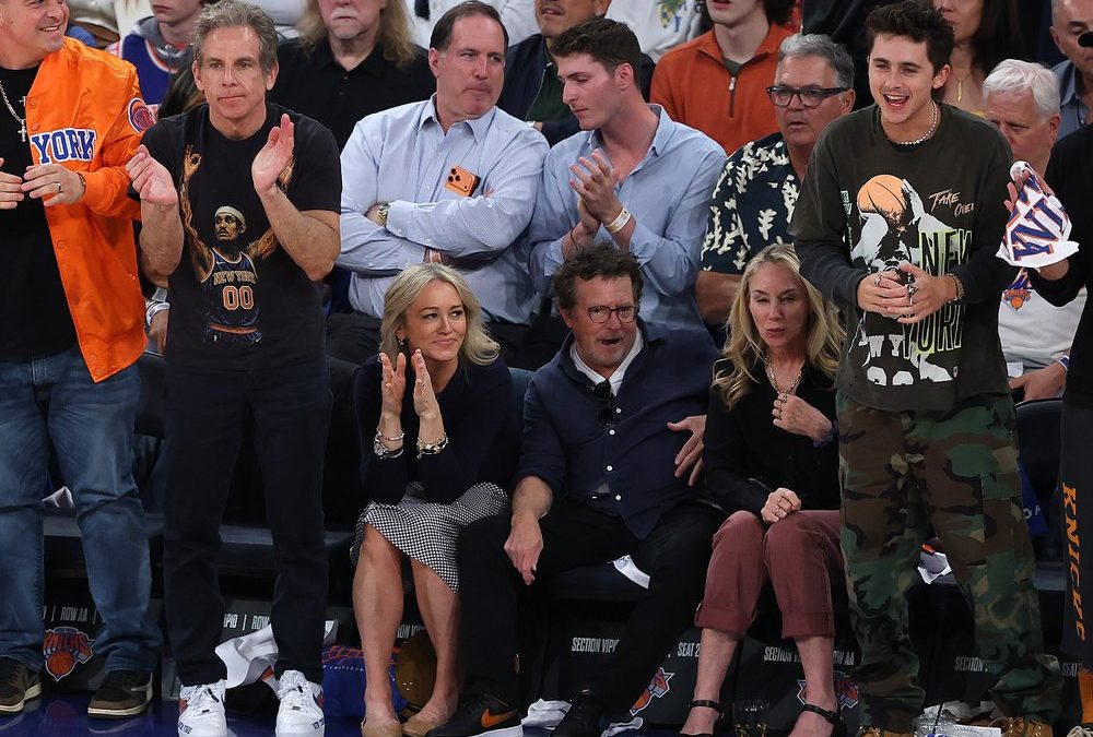 Von Michael J. Fox bis Ben Stiller: Hollywoodstars feuern Knicks an