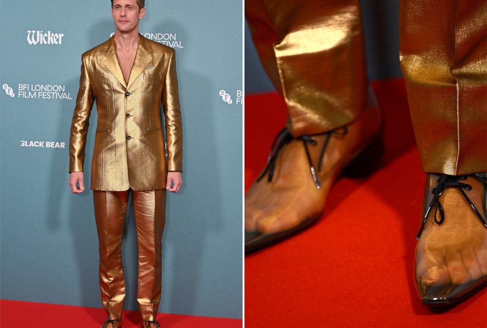 Alexander Skarsgård sorgt mit durchsichtigen Schuhen für Aufsehen