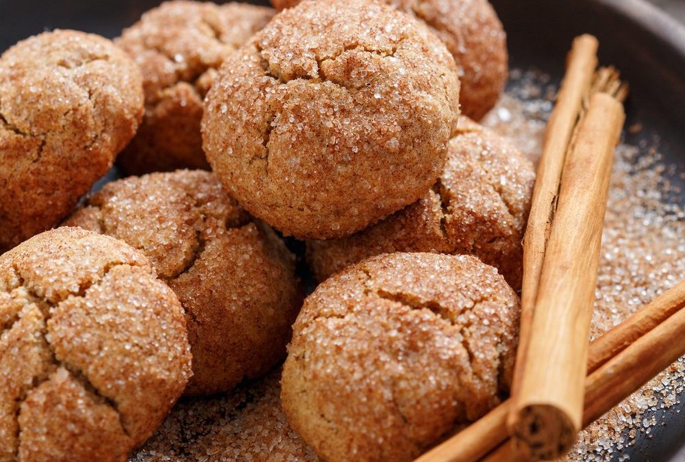 Zimt-Mandel-Kekse mit Zuckerkruste