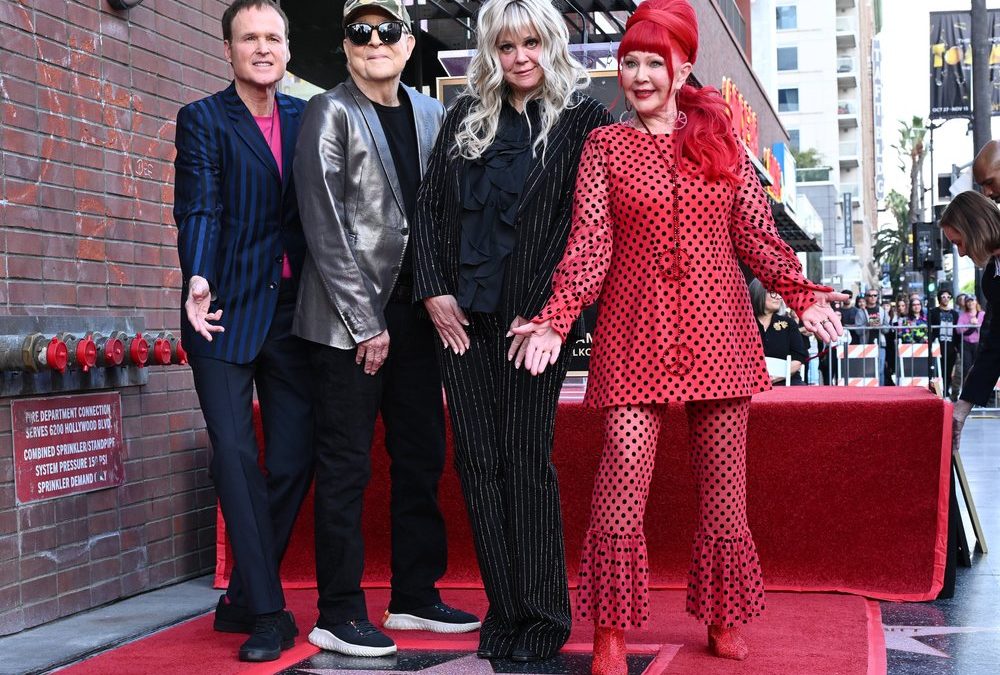The B-52s mit Stern auf dem Walk of Fame geehrt